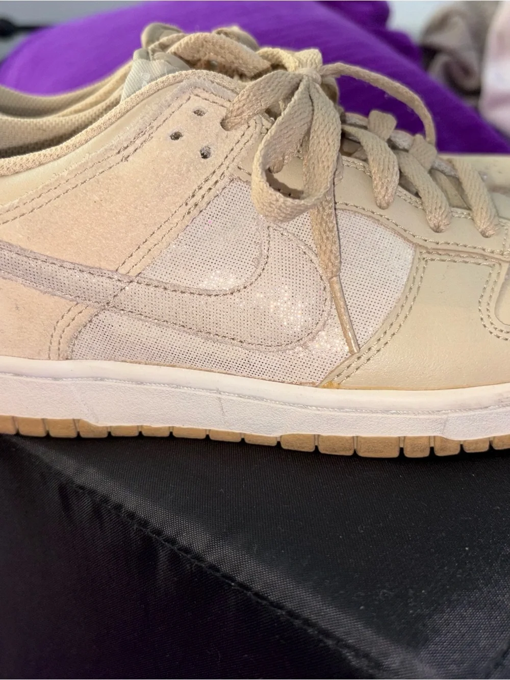 Women's Nike Beige Low-Top